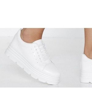 White Platform Sneaker NWOT